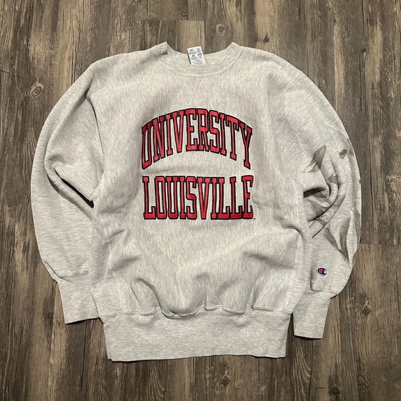 Champion University Louisville‎ Sweatshirt Reverse Weave Collegiate XL - Picture 1 of 3